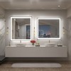 Apmir Super Bright Front & Back LED Lighted Anti-Fog Aluminum Alloy Framed Tempered Glass Bathroom/Vanity Mirror with ETL & 3-Year Warranty - 4 of 4