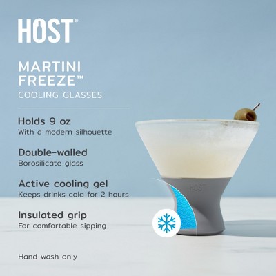 Host Glass Freeze Martini Glasses Drink Cooler - Thumbnail 3