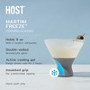 HOST Glass Freeze Martini Glasses Drink Cooler, Insulated Glasses with Silicone Band, Fun Cocktail Glasses with Cooling Gel 9oz Set of 2 in Gray - 2 of 4