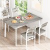 Hooseng Dining Room Table and Chairs Set for 4, 5 Piece Kitchen Table Set with MDF Broad for Small Space, Apartment - 3 of 4