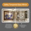 SEVOBAL Bathroom Vanity Mirrors Frameless Mirror with Anti-Fog Dimmable Lighting Smart Design Robust and Safe, White, 20"*28"*2.68" - 3 of 4