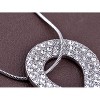 Anna-Kaci Women's Crystal Teardrop Pendant Necklace, Sparkling and Elegant Design with Adjustable Chain for Special Occasions - Apple - 4 of 4
