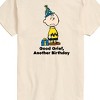 Men's - Peanuts - Charlie Brown Good Grief Another Birthday Short Sleeve Graphic T-Shirt - 2 of 4