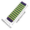 Allegra K Women's Stripe Print Knitted Fingerless Elbow Length Gloves Warmers One Size 1 Pair - 3 of 4