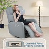 Swivel Rocker Recliner Chair,Rocking Chair,Glider Chair,Modern Small Rocking Swivel Recliner Chair - 3 of 4