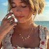 Dainty Gold Paperclip Charm Necklace With Shell, Moon, Star, Cross & Hexagram Pendant - Non-Tarnish Summer Beach Jewelry For Women - 2 of 4