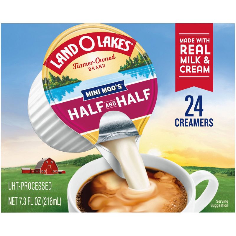 Land O Lakes Mini Moo&#39;s Half &#38; Half Creamer - 24ct/0.30 fl oz, 5 of 9
