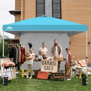 EAGLE PEAK Pop Up Canopy Tent with 1 Sidewall, Easy Setup Event Tent - 1 of 4