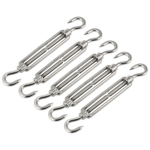 Unique Bargains Hook To Hook Turnbuckle Wire Rope Tension 304 Stainless  Steel Hardware For Cable Railing Adjustable : Target