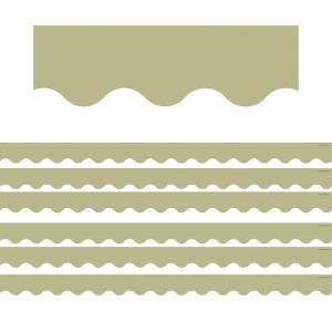 Teacher Created Resources® Olive Green Scalloped Border Trim, 35 Feet Per Pack, 6 Packs - 1 of 4