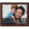 PosterPalooza | Photo Size Decor Brown Picture Frame - UV Acrylic, Foam Board Backing, Hanging Hardware - 2 of 4