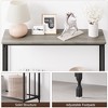 Console Table, Narrow Sofa Table, 31.8" Entryway Table w/Glass Shelf and Metal Frame Sofa Table for Living Room, Hallway, Easy to Assemble - 3 of 4