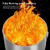 20.5in Portable Smokeless Fire Pit with Air Switch & Handle, Removable Stand & Ash Pan, Ideal for Camping & Patio, Durable & Easy Clean, 18.8 lbs - 2 of 4