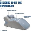 Hachikiko Adult Reading Pillow with Adjustable Headrest - Memory Foam Back Support for Bed, Gray ,60.7X24X36.5cm - 2 of 4