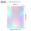 Unique Bargains Scrapbook Poster Reflective Metallic Mirror Holographic Cardstocks 30 Pcs - 2 of 4