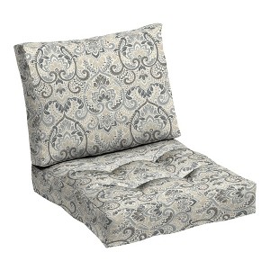 ARDEN Outdoor Plush Modern Tufted Blowfill Deep Seat Set, 24 x 24, Water Repellent, Fade Resistant - 1 of 4