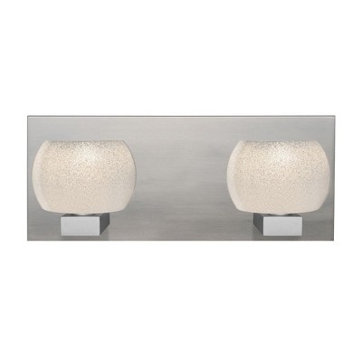 Besa Lighting Keno 2 - Light Vanity in  Satin Nickel