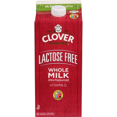 Clover Sonoma UHT Lactose Free Whole Milk - 0.5gal