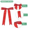 Unique Bargains Polyester Craft DIY Decorative Ribbon Twist Tie Bows 7x5" 50 Pcs - 2 of 4