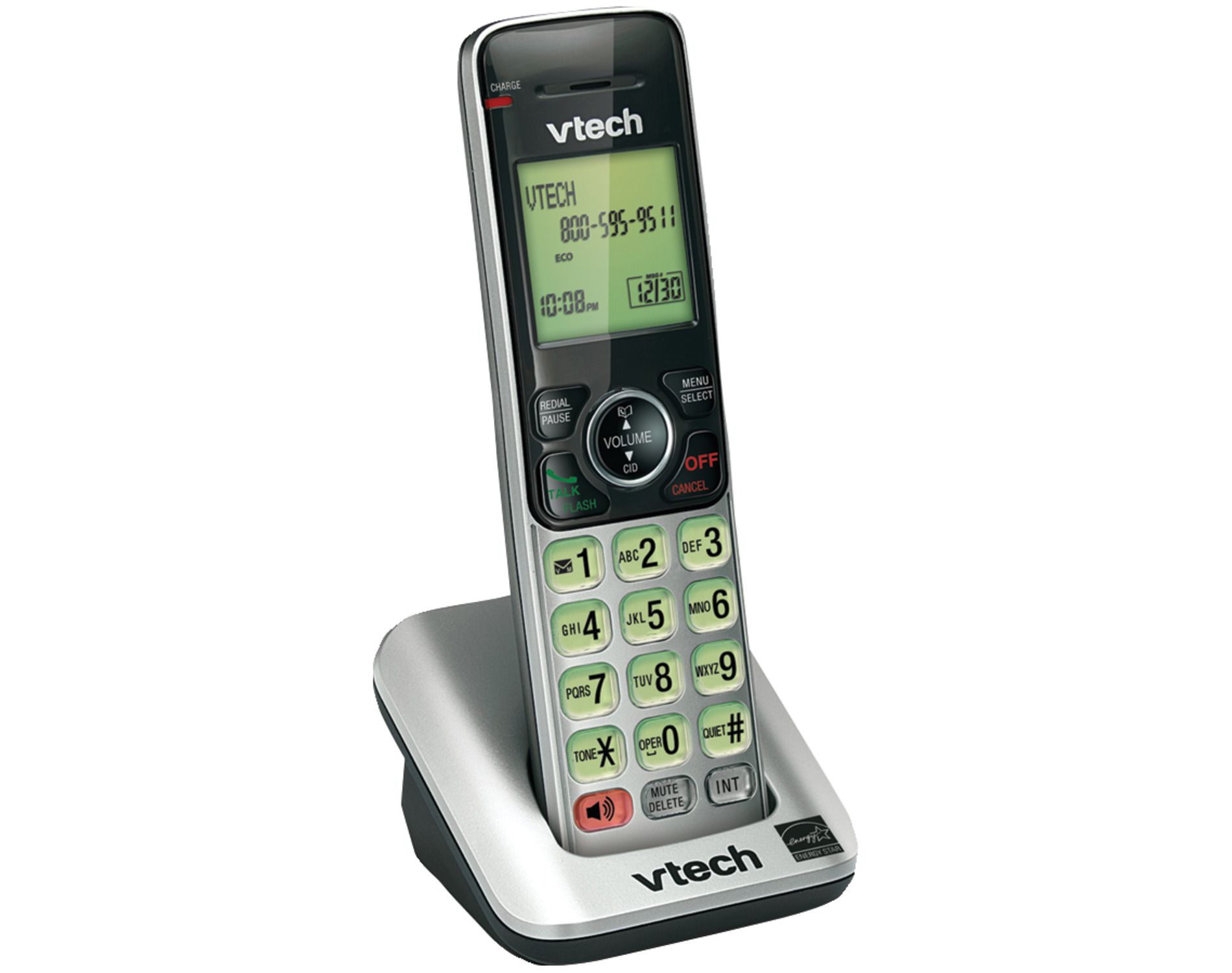 Cordless Phone Accessory Handset for VTech® CS6619, CS6629, and CS6649 in Silver