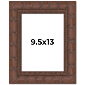 PosterPalooza | 9.5x13 Wide Bamboo Picture Frame, UV Acrylic, 4 Finishes - Brown, Black, Silver, and Natural - 1 of 4