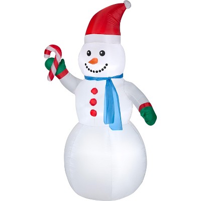 Gemmy Christmas Airblown Inflatable Snowman OPP, 7 ft Tall, white
