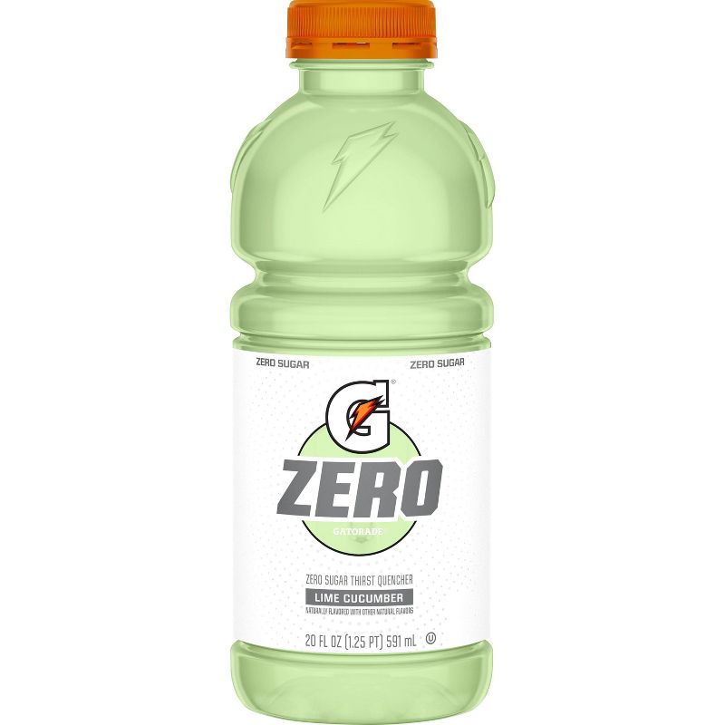 Gatorade G Zero Lime Cucumber Sports Drink - 8pk/20 fl oz Bottles, 4 of 5