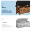 Storage Chest, Storage Trunk with Safety Hinge, Storage Bench, Wooden Storage Organizer - 4 of 4