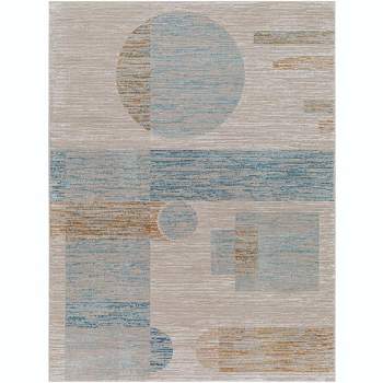 Mark & Day Sumer Woven Indoor Area Rugs Tan/Blue