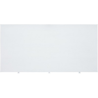 White Fir Wood Rectangular Desk with Drawers