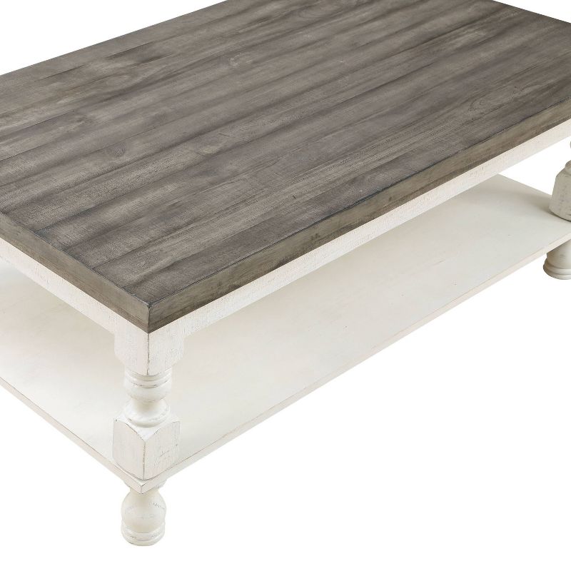 Philoree Farmhouse Coffee Table Antique White - HOMES: Inside + Out, 4 of 8
