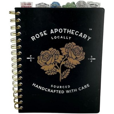 Schitt’s Creek Tab Journal Notebook - Rose Apothecary, Spiral Bound, 144 Lined Pages, 7 x 8 inches