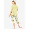 Dreams & Co. Plus Size 2-Piece Capri PJ Set - 3 of 4