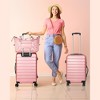 SKONYON Luggage Set 3 Piece Hardshell Suitcase with TSA Lock Spinner Wheels Lightweight Carry on Luggage (5 piece set, Rose Gold) - 2 of 4