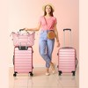 SKONYON Suitcase Set 3 Piece Luggage Set- Rose Gold Carry On Travel Luggage for Women with TSA Lock and Spinner Wheels - image 2 of 4