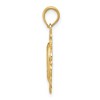 Black Bow Jewelry 14k Yellow Gold, Oval Filigree Miraculous Medal Pendant, 15 x 25mm - 2 of 4