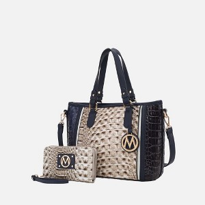 MKF Collection Lizza Croco Embossed Fashion Tote Handbag Women’s Accessories by Mia K - 1 of 4