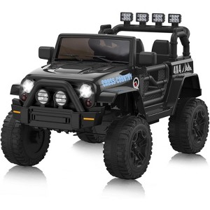 12V Kids Electric Ride-On Truck Featuring a One-Button Start, Dual Doors, Remote Control Functionality - 1 of 4