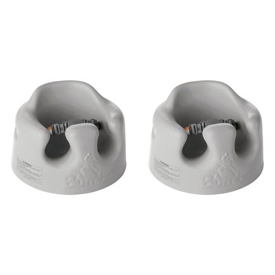Bumbo Seat Soft And Supportive Baby Chair Floor Booster Premium Baby Seat Booster For Floor With Adjustable 3 point Safety Harness Gray 2 pack Target