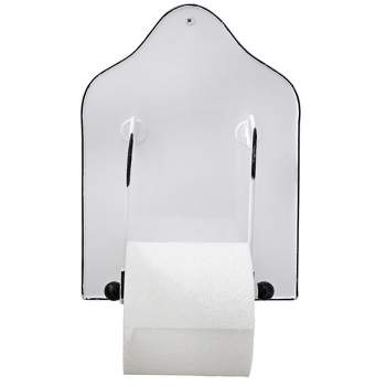 Elle Décor La Croix White Toilet Paper Holder & Dispenser