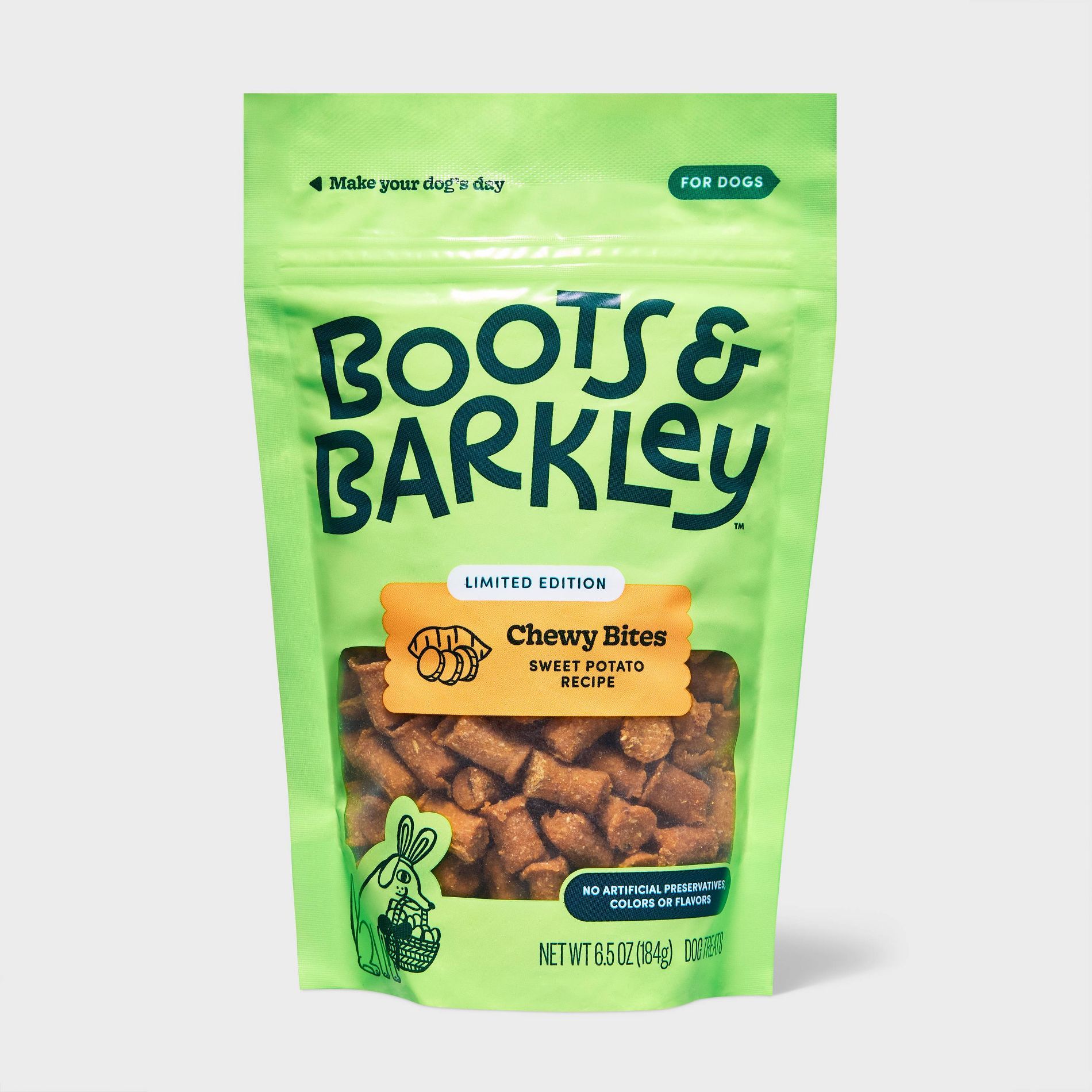 Sweet Potato Flavor Cylinder Shaped Chewy Dog Treats - Boots & Barkley™ 6.5oz