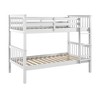 Twin Over Twin Solid Wood Mission Design Bunk Bed - Saracina Home - 2 of 4