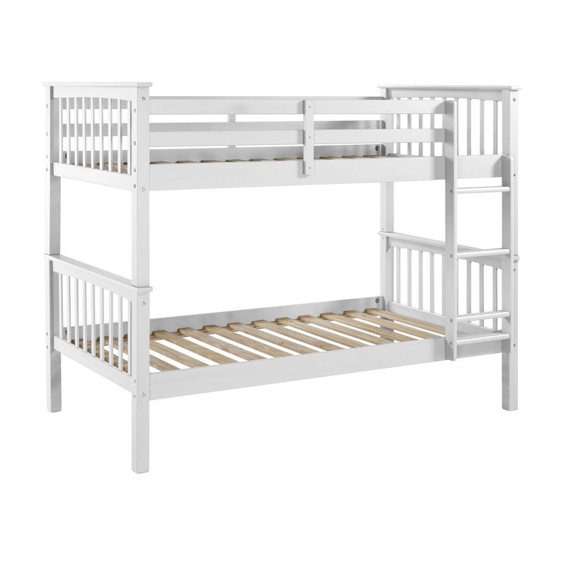 Twin Over Twin Solid Wood Mission Design Bunk Bed - Saracina Home, 3 of 10