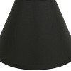 Vynxaria Lampshades: Black Deep Cone Slant Shade 6"x17"x11.5" with Washer Fitter - 3 of 4