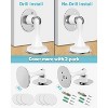 DOMETOUR 2 Pcs Magnetic Door Stoppers, Stainless Steel Heavy Duty, Wall/Floor Mount, No-Drill Adhesive & Screws, Door Holder Open - 4 of 4
