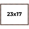 PosterPalooza | 23x17 Thin Bamboo Picture Frame, UV Acrylic, 2 Finishes - Gold and Brown - 2 of 4