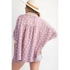 Women's Flower Pattern Cotton Gauze Top - Easel - 2 of 4