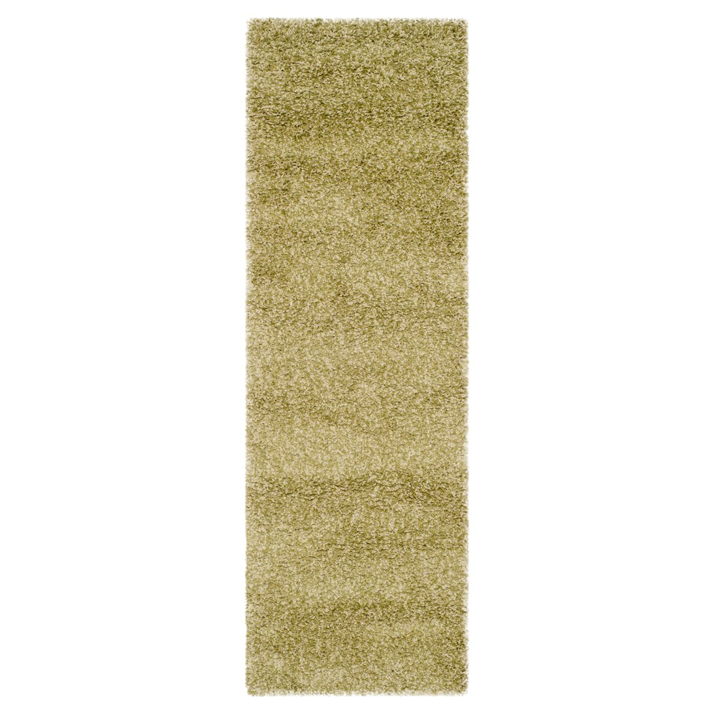 2'3inx8' Quincy Rug Green Runner - Safavieh