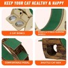 Cat Exercise Wheel with Bowls, Scratch Post & Detachable Carpet, Cat Treadmill for Indoor Cats, Large Quiet Cats Running Wheel for Entertainment - 2 of 4