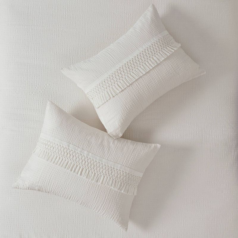 Roselle Cotton Seersucker Comforter Set, 5 of 12